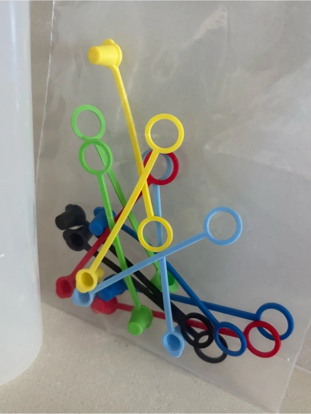 Multipurpose White Squeeze Bottles with Assorted caps